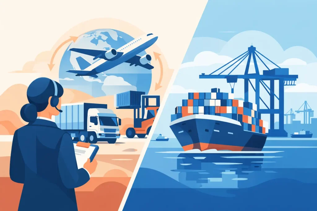 Freight Forwarder vs Shipping Line